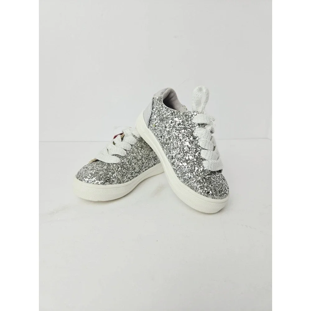 Nina New York memory foam toddler shoes NWT silver glitter sz 7
